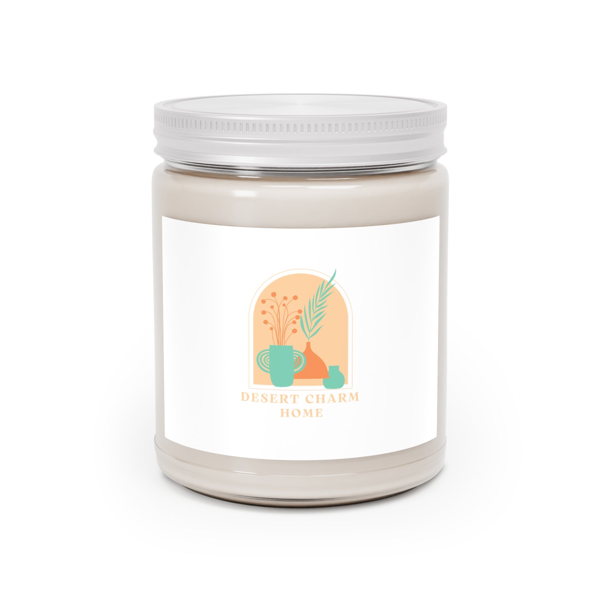 9oz Scented Soy Candle — Desert Charm Home (White Lid)