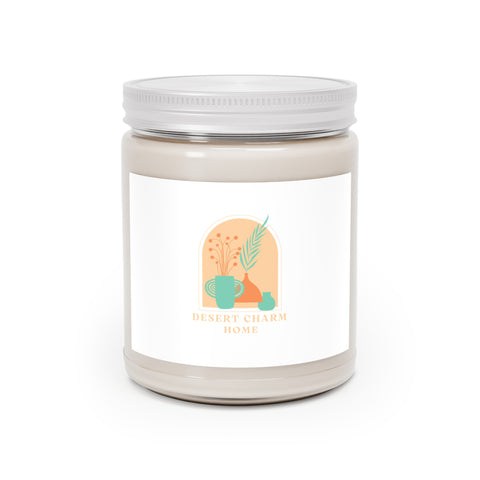 9oz Scented Soy Candle — Desert Charm Home (White Lid)
