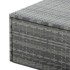 5 Piece Outdoor PE Wicker Patio Furniture Set with Coffee Table