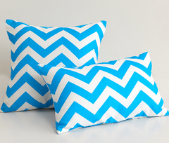 Striped Wavy Waterproof Outdoor Throw Pillow with Insert