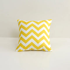 Striped Wavy Waterproof Outdoor Throw Pillow with Insert