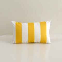 Striped Wavy Waterproof Outdoor Throw Pillow with Insert