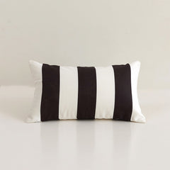 Striped Wavy Waterproof Outdoor Throw Pillow with Insert