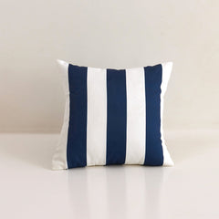 Striped Wavy Waterproof Outdoor Throw Pillow with Insert