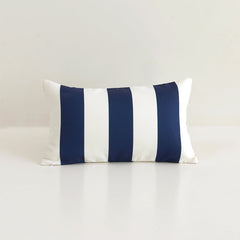 Striped Wavy Waterproof Outdoor Throw Pillow with Insert