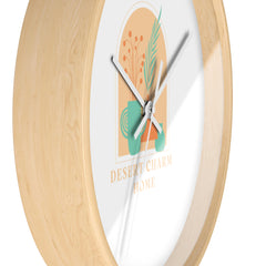 Desert Charm Home Wall Clock — Boho Botanical Accent Clock