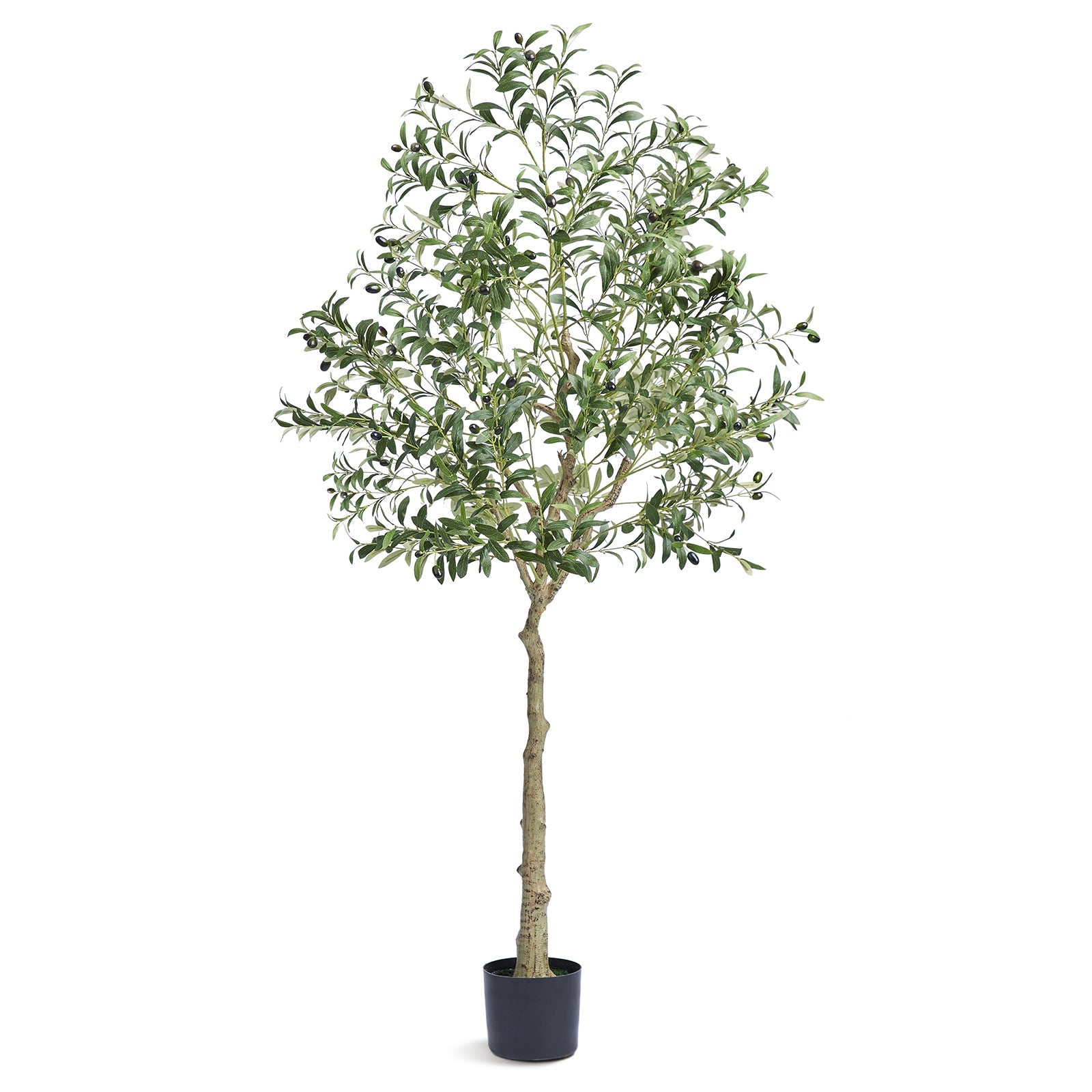 6 FT Tall Artificial Olive Tree - Lifelike Design for Your Space