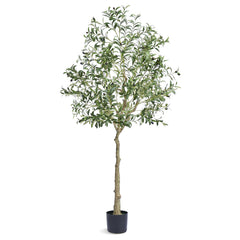 6 FT Tall Artificial Olive Tree - Lifelike Design for Your Space