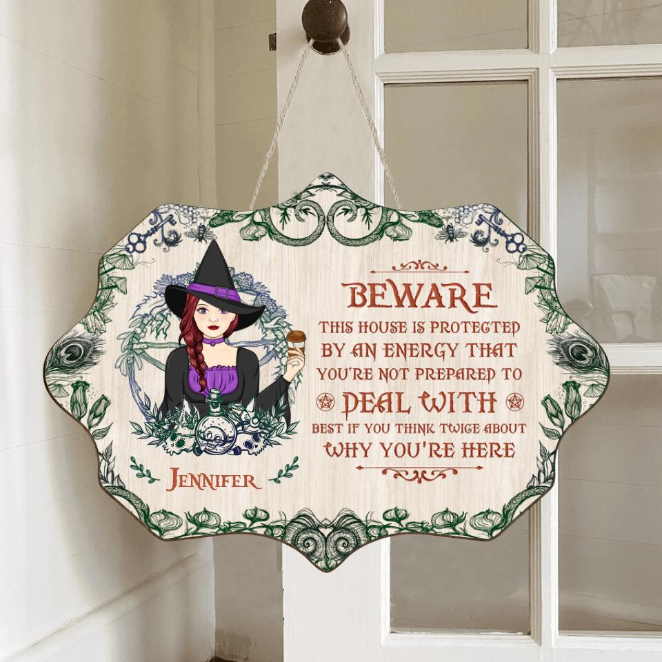 Custom Personalized Witch Wooden Sign