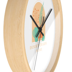 Desert Charm Home Wall Clock — Boho Botanical Accent Clock