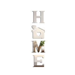 Acrylic Mirror Stickers Home Love Combo Letter Heart Wall Decor