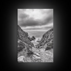 Ocean Cliffs, Rugged Coast, Seascape Photography, Travel Inspiration, Canvas Print, Hallway Wall Art, Coastal Modern Decor, Ocean View
