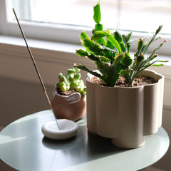Pillar Planter Decorative Tall Plant Pot Modern Home Decor
