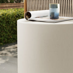 Brion Indoor Outdoor Concrete Patio Stool Modern Versatile Seating