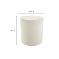 Brion Indoor Outdoor Concrete Patio Stool Modern Versatile Seating