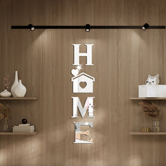 Acrylic Mirror Stickers Home Love Combo Letter Heart Wall Decor