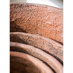 Large Terracotta Red Concrete Planter Pot Durable Garden Container