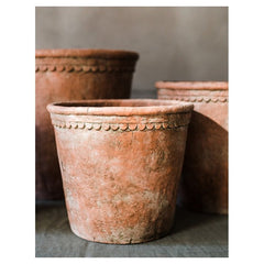 Large Terracotta Red Concrete Planter Pot Durable Garden Container