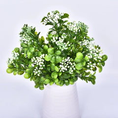 Small Artificial Boston Fern Greenery Potted Plant Home Garden Decor