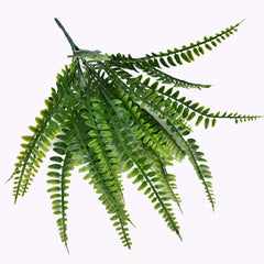 Small Artificial Boston Fern Greenery Potted Plant Home Garden Decor