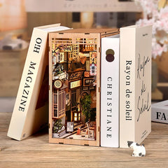 Cat’s Alley DIY Miniature House 3D Wooden Book Nook Kit