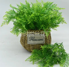 Small Artificial Boston Fern Greenery Potted Plant Home Garden Decor
