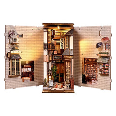 Cat’s Alley DIY Miniature House 3D Wooden Book Nook Kit