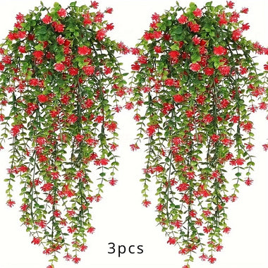 3-Piece Artificial Eucalyptus Hanging Plants