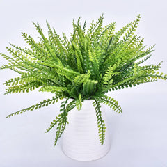 Small Artificial Boston Fern Greenery Potted Plant Home Garden Decor