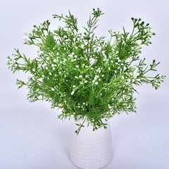 Small Artificial Boston Fern Greenery Potted Plant Home Garden Decor