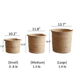 Natural Cylinder Storage and Planter Basket