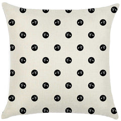 Throw Pillow Cover with 450g Insert, geometric, 18X18, Decorative Cushion – Fancy & Stacy