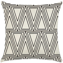 Throw Pillow Cover with 450g Insert, geometric, 18X18, Decorative Cushion – Fancy & Stacy
