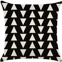 Throw Pillow Cover with 450g Insert, geometric, 18X18, Decorative Cushion – Fancy & Stacy