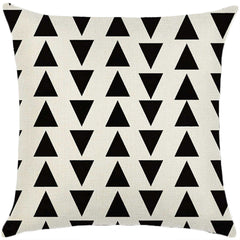 Throw Pillow Cover with 450g Insert, geometric, 18X18, Decorative Cushion – Fancy & Stacy