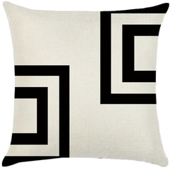 Throw Pillow Cover with 450g Insert, geometric, 18X18, Decorative Cushion – Fancy & Stacy