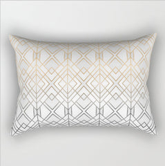 12"x20" modern geometric lumbar throw pillow 12 designs chic abstract & art deco prints gold accent decor insert included
