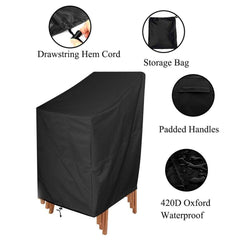 Outdoor Waterproof Furniture Chair Cover UV Dust Wind Protection