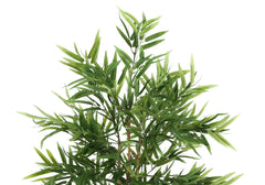 50-Inch Artificial Bamboo Tree Potted Faux Greenery Indoor Floor Decor
