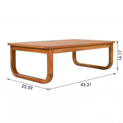 4 Piece Acacia Wood Outdoor Patio Furniture Set Seating