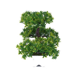 Artificial Bonsai Pine Tree Potted Lifelike Greenery Home Office Decor