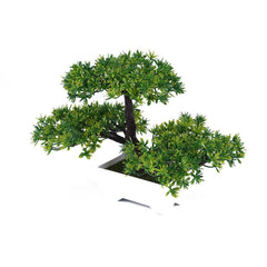 Artificial Bonsai Pine Tree Potted Lifelike Greenery Home Office Decor