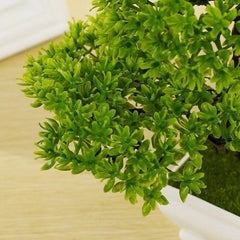 Artificial Bonsai Pine Tree Potted Lifelike Greenery Home Office Decor